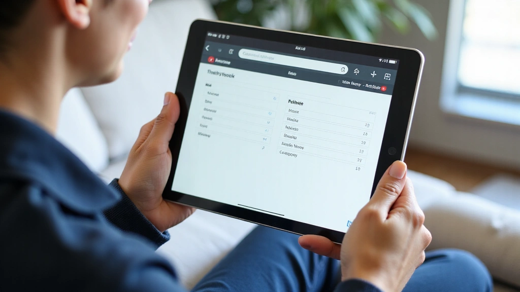 Osoba koja koristi filtere za pretragu proizvoda na tabletu