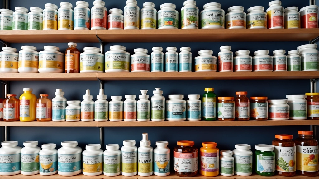 Raznovrstan asortiman suplemenata i vitamina